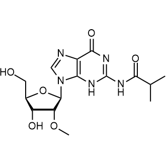 N2-Isobutyryl-2'-O-methylguanosine Chemische Struktur