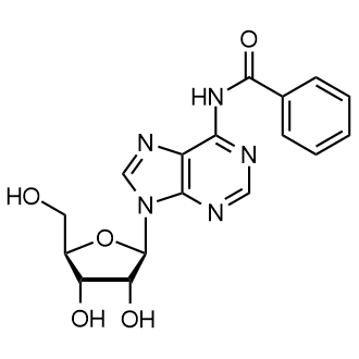 N6-Benzoyladenosine Chemische Struktur