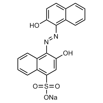 Na 3-OH-4-(2-OH-1-naphthylazo)-1-naphthalenesulphonate التركيب الكيميائي