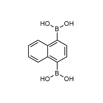 Naphthalene-1,4-diyldiboronic acid 化学構造