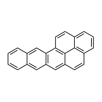 Naphtho[2,1,8-qra]tetracene 化学構造