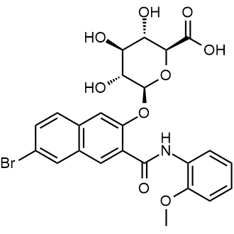 Naphthol AS-BI β-D-Glucuronide التركيب الكيميائي