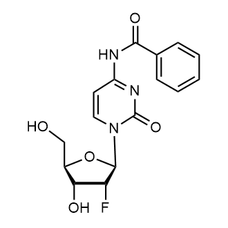 N-Benzoyl-2′-deoxy-2′-fluorocytidine Chemical Structure