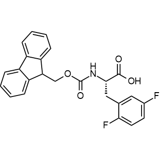 N-Fmoc-2,5-difluoro-L-phenylalanine 化学構造