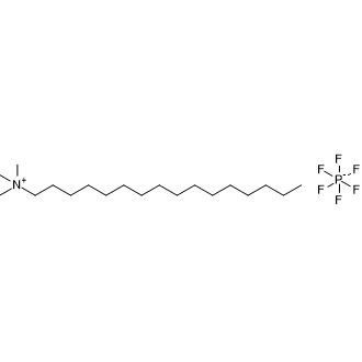 N-hexadecyltrimethylammoniumhexafluorophosphate 化学構造