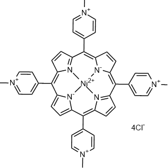 Ni(ii) meso-?Tetra(n-?methyl-?4-?pyridyl) porphine tetrachloride 化学構造