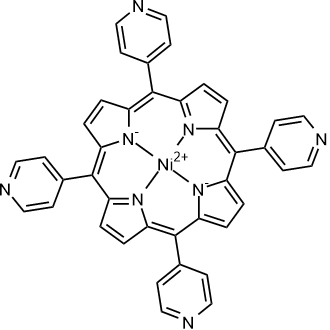 Nickel, [5,10,15,20-tetra-4-pyridinyl-21H,23H-porphinato(2-)-κN21,κN22,κN23,κN24]-, (SP-4-1)- التركيب الكيميائي