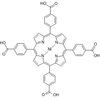 Nickelate(4-), [[4,4',4'',4'''-(21H,23H-porphine-5,10,15,20-tetrayl)tetrakis[benzoato]](6-)-N21,N22,N23,N24]-, tetrahydrogen, (SP-4-1)- التركيب الكيميائي