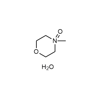 N-Methylmorpholine oxide (monohydrate) 化学構造