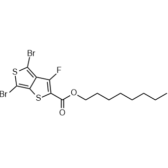 n-Octyl 4,6-Dibromo-3-fluorothieno[3,4-b]thiophene-2-carboxylate التركيب الكيميائي