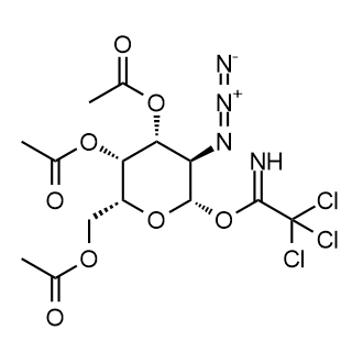 O-(2-Azido-2-deoxy-3,4,6-tri-o-acetyl-beta-d-galactopyranosyl)-trichloroacetimidate Chemical Structure