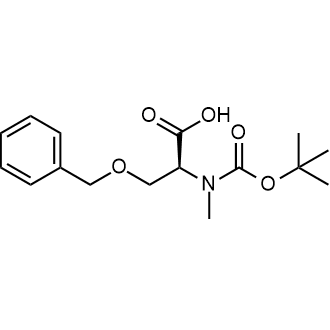 O-Benzyl-N-(tert-butoxycarbonyl)-N-methyl-L-serine 化学構造