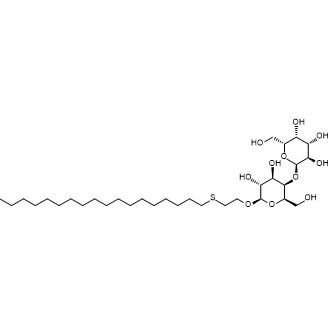 Octadecylthioethyl 4-O-α-D-galactopyranosyl-β-D-galactopyranoside Chemical Structure