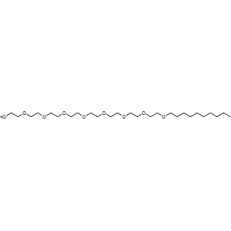 Octaethylene glycol monodecyl ether التركيب الكيميائي