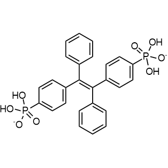 P,P′-[(1,2-Diphenyl-1,2-ethenediyl)di-4,1-phenylene] bis(dihydrogen phosphate) Chemical Structure