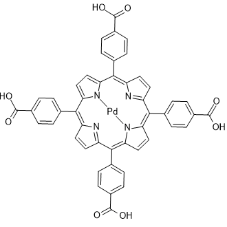 Palladium tetrakis(4-carboxyphenyl)porphyrin 化学構造