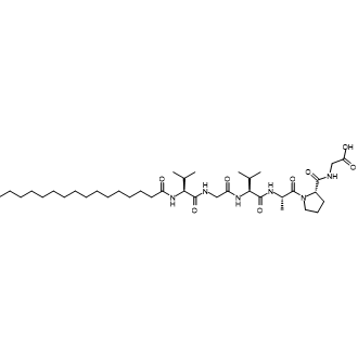 Palmitoyl Oligopeptide Chemical Structure