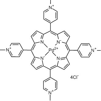 Pd(ii) meso-?Tetra(n-?methyl-?4-?pyridyl) porphine tetrachloride Chemical Structure