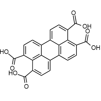 Perylene-3,4,9,10-tetracarboxylic acid 化学構造