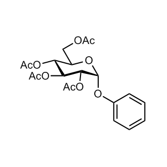 Phenyl 2,3,4,6-tetra-O-acetyl-α-D-glucopyranoside Chemical Structure