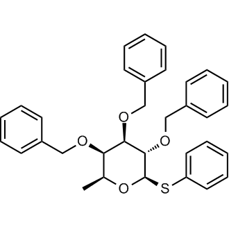 Phenyl 2,3,4-Tri-O-benzyl-1-thio-β-L-fucopyranoside التركيب الكيميائي