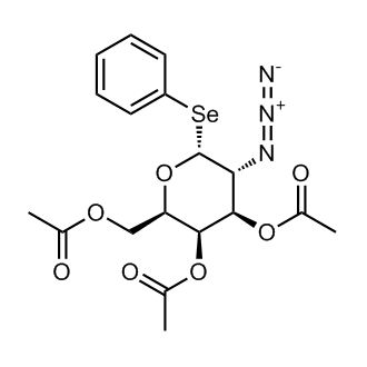 Phenyl seleno-2-azido-3,4,6-tri-O-acetyl-α-D-galactopyranoside Chemical Structure