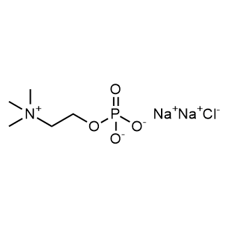 Phosphocholine Chloride Sodium Salt Chemical Structure