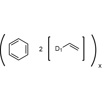 Poly(4-vinylpyridine), cross-linked Chemical Structure