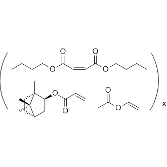 Poly(vinyl acetate-co-butyl maleate-co-isobornyl acrylate) solution Chemical Structure