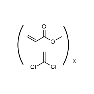 Poly(vinylidene chloride-co-methyl acrylate) Chemical Structure