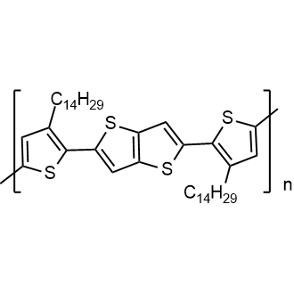 Poly[2,5-bis(3-tetradecylthiophen-2-yl)thieno[3,2-b]thiophene] Chemical Structure