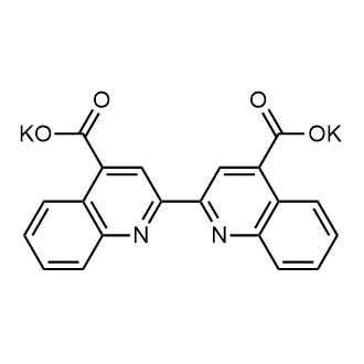 Potassium [2,2'-biquinoline]-4,4'-dicarboxylate التركيب الكيميائي