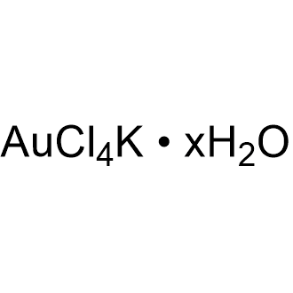 Potassium tetrachloroaurate(III) hydrate Chemische Struktur