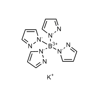 Potassium tetrakis(1-pyrazolyl)borate 化学構造