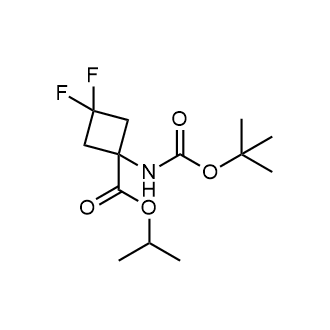 Propan-2-yl 1-{[(tert-butoxy)carbonyl]amino}-3,3-difluorocyclobutane-1-carboxylate Chemical Structure