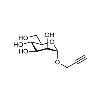 Propargyl α-D-mannopyranoside 化学構造