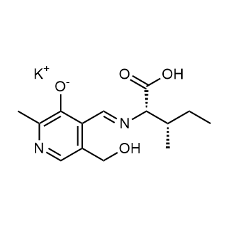 Pyridoxylidene-L-isoleucine Potassium Salt Chemical Structure