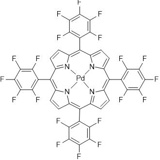 Racemic-tetra (pentafluorophenyl) porphyrin palladium (ii) التركيب الكيميائي