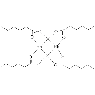 Rhodium(II) hexanoate, dimer Chemical Structure