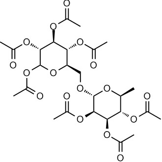 Rutinose Heptaacetate Chemical Structure