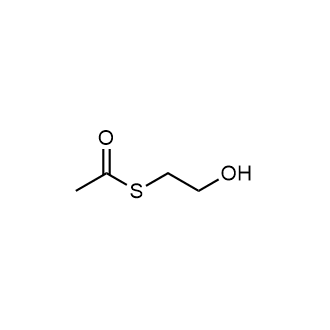 S-(2-Hydroxyethyl) ethanethioate 化学構造