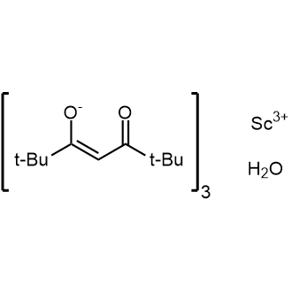 Scandium(III) tris(2,2,6,6-tetramethyl-3,5-heptanedionate) hydrate Chemical Structure