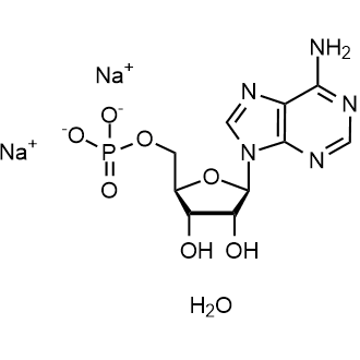 Sodium ((2R,3S,4R,5R)-5-(6-amino-9H-purin-9-yl)-3,4-dihydroxytetrahydrofuran-2-yl)methyl phosphate hydrate التركيب الكيميائي