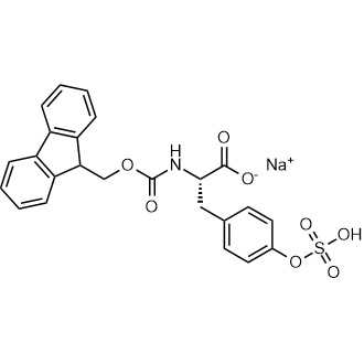 Sodium (S)-2-((((9H-fluoren-9-yl)methoxy)carbonyl)amino)-3-(4-(sulfooxy)phenyl)propanoate Chemical Structure