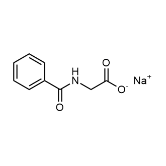 Sodium 2-benzamidoacetate Chemical Structure