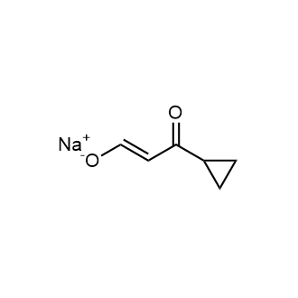 Sodium 3-cyclopropyl-3-oxoprop-1-en-1-olate Chemische Struktur