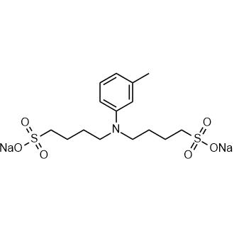 Sodium 4,4'-(m-tolylazanediyl)bis(butane-1-sulfonate) 化学構造