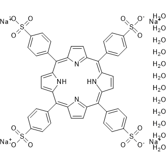 sodium 4,4',4'',4'''-(porphyrin-5,10,15,20-tetrayl)tetrabenzenesulfonate do Chemische Struktur