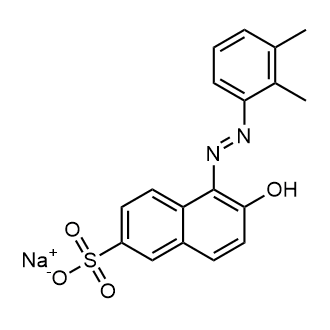 Sodium 5-((2,3-dimethylphenyl)diazenyl)-6-hydroxynaphthalene-2-sulfonate التركيب الكيميائي