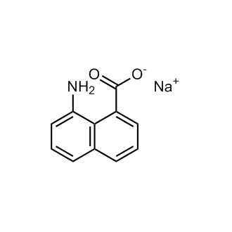 Sodium 8-aminonaphthalene-1-carboxylate 化学構造